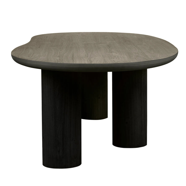 Seb Curve Dining Table 3000mm Black – the design library