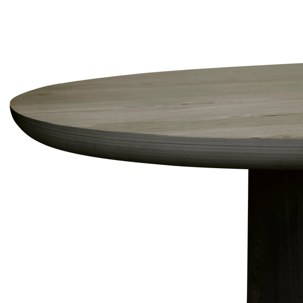Seb Curve Dining Table 3000mm Black – the design library