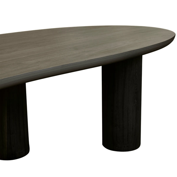 Seb Curve Dining Table 3000mm Black – the design library
