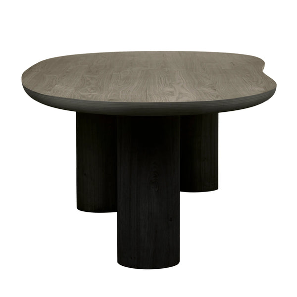 Seb Curve Dining Table 3000mm Black – the design library