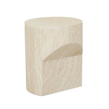 Atlas Pinnacle Side Table Travertine