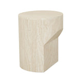 Atlas Pinnacle Side Table Travertine