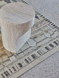 Atlas Pinnacle Side Table Travertine