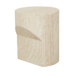 Atlas Pinnacle Side Table Travertine