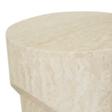 Atlas Pinnacle Side Table Travertine