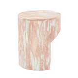 Atlas Pinnacle Side Table Rose Marble