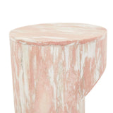 Atlas Pinnacle Side Table Rose Marble