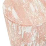 Atlas Pinnacle Side Table Rose Marble