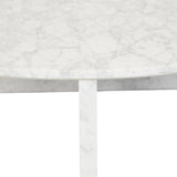 atlas crest round coffee table white