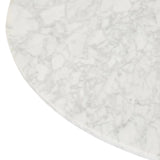 atlas crest round coffee table white