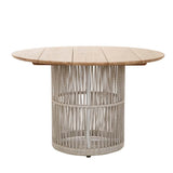 banksia rope dining table white chia