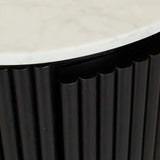 benjamin ripple bedside table black/white