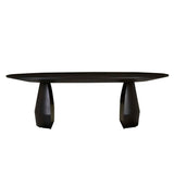 Bloom Dining Table Oval Black