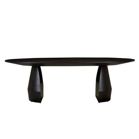 bloom dining table oval black