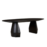 bloom dining table oval black