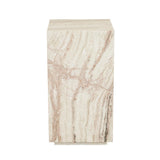 Elle Block Low Plinth Onyx Travertine