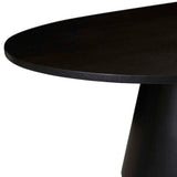 bloom dining table oval black