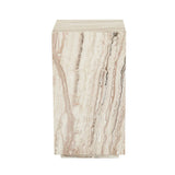 Elle Block Low Plinth Onyx Travertine