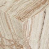 Elle Block Low Plinth Onyx Travertine