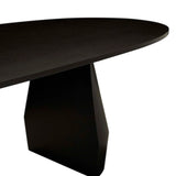 bloom dining table oval black