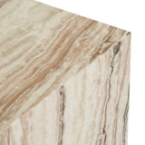 Elle Block Low Plinth Onyx Travertine