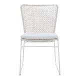 cabana sleigh dining chair chalk