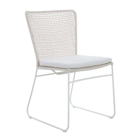 cabana sleigh dining chair chalk