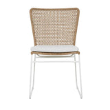 cabana sleigh dining chair natural