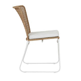 cabana sleigh dining chair natural