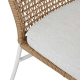 cabana sleigh dining chair natural