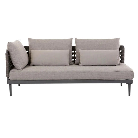 cabana weave left sofa graphite