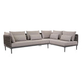 Cabana Weave Right Sofa Graphite