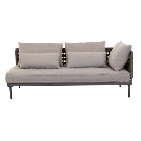 cabana weave right sofa graphite