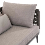 Cabana Weave Right Sofa Graphite