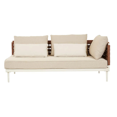 cabana weave right sofa ivory