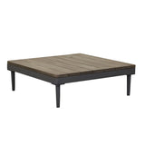 cabana weave coffee table graphite