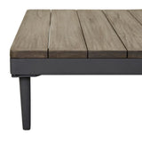 cabana weave coffee table graphite