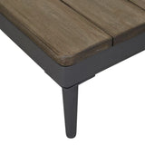 cabana weave coffee table graphite