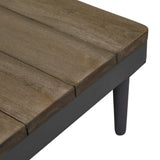 cabana weave coffee table graphite