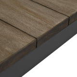 cabana weave coffee table graphite