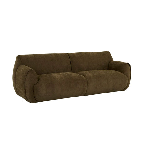 Hugo Rue Sofa Three Seater Poker Chestnut