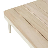 cabana weave coffee table ivory