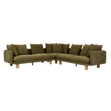 Vittoria Elliot Left Chaise Copeland Olive