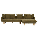 Vittoria Elliot Left Chaise Copeland Olive