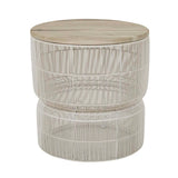 Corsica Float Side Table Chalk