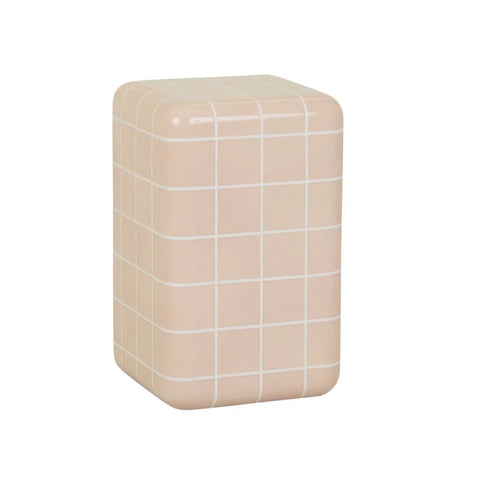 Seville Tile Side Table Pink and White