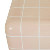 Seville Tile Side Table Pink and White