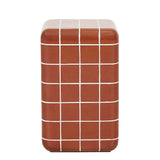 Seville Tile Side Table Red Glaze