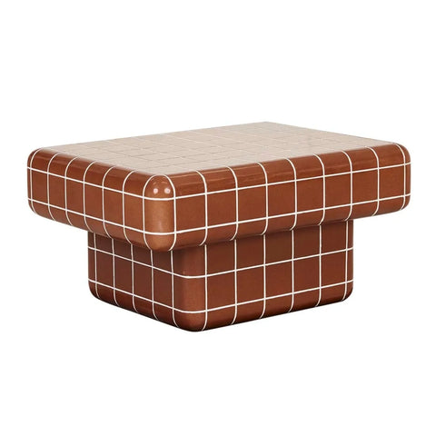 Seville Tile Coffee Table Red Glaze