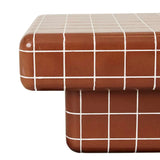 Seville Tile Coffee Table Red Glaze